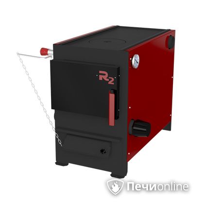 Твердотопливный котел Термокрафт R2 12 кВт конфорка термометр круглый выход в Ревде